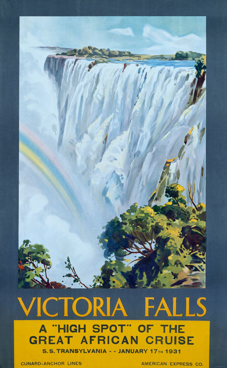 Cunard Ocean Line Victoria Falls Africa 0000-3580